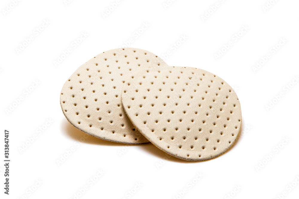Flat foot pads isolated on white background Flat foot pads isolated on white background
