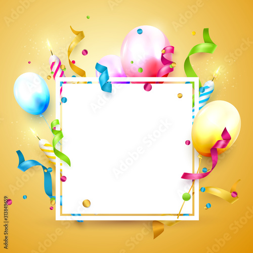 Happy birthday party template