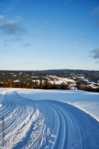 Snow in the Winterland of Norway