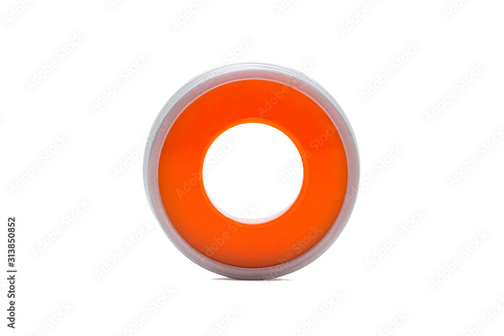 Thread sealing tape isolated on white background Thread sealing tape isolated on white background