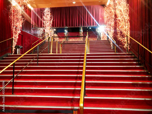 stairs with red carpet