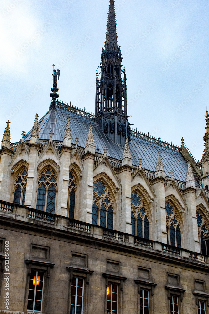 Sainte-Chapelle cathedral in Paris