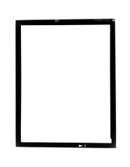 Black and white picture border isolated on background