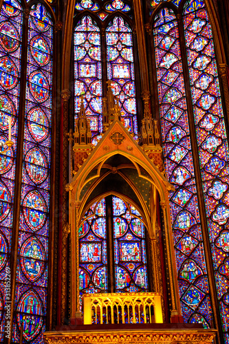 Stained glass of Sainte-Chapelle