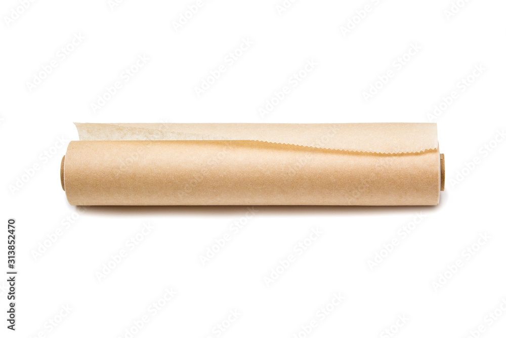 Parchment paper isolated on white Parchment paper isolated on white