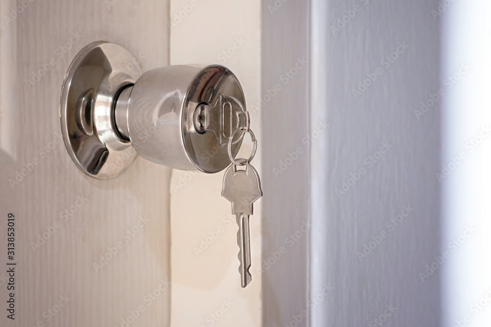 Keys in a Locked Interior Door Knob. Keys in a Locked Interior Door Knob.