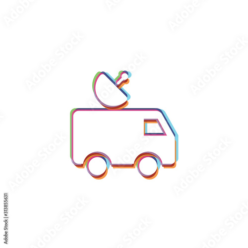 Wallpaper Mural News Van -  App Icon Torontodigital.ca