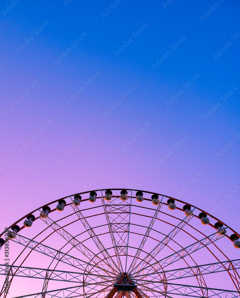 Fototapeta premium Ferris wheel. Adjara, Batumi, Georgia. 