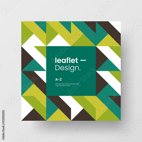 Amazing business advertisement vector mural art square banner mock up. Modern corporate abstract geometric illustration design layout background. Company identity quadrangle texture brochure template.