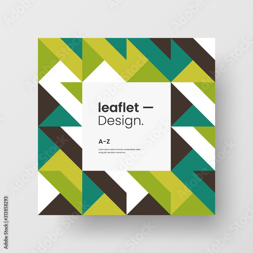 Amazing business advertisement vector mural art square banner mock up. Modern corporate abstract geometric illustration design layout background. Company identity quadrangle texture brochure template.