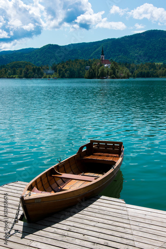 boat on the lake © alehkorzun