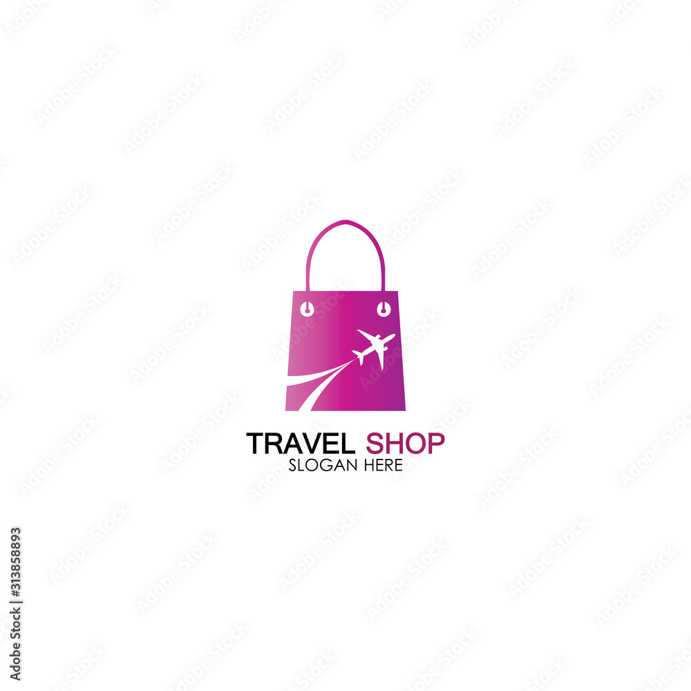 Travel Shopping logo design template Travel Shopping logo design template