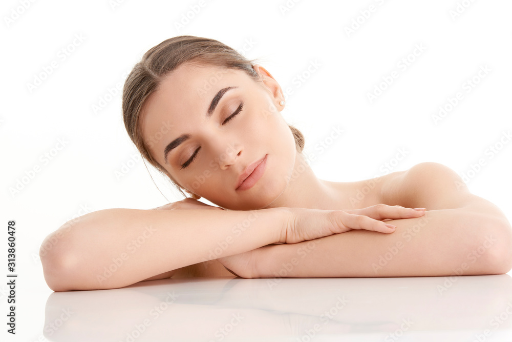 Beautiful young woman portrait Beautiful young woman portrait