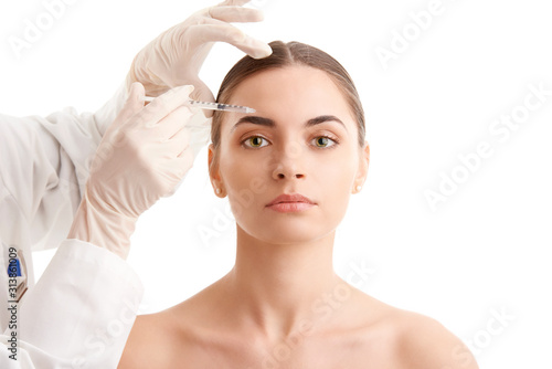 Woman at plastic surgery
