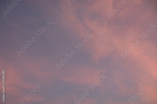 colorful sunset clouds over sky
