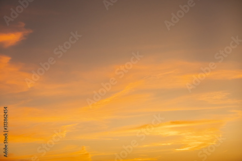 colorful sunset clouds over sky © ChenPG