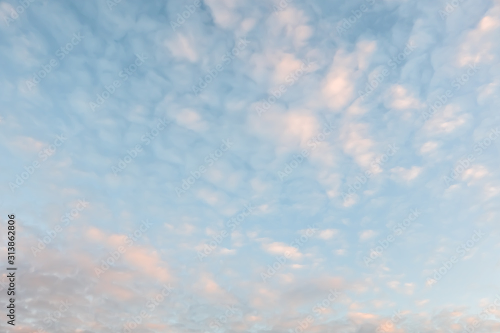 white clouds over blue sky