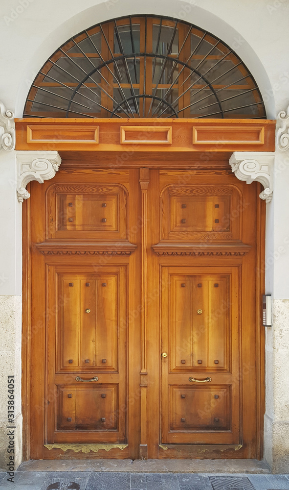 Old wooden door