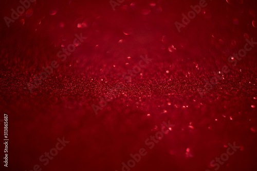 Red background image Blur bokeh Background concept