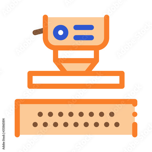 Industrial Tool Metallurgical Icon Vector Thin Line. Contour Illustration