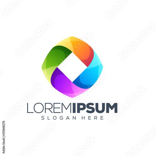 Free Download colorful logo design vector illustration - GFXLoad