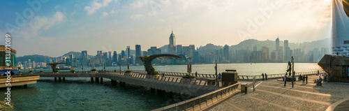 Photography view of the city of hong kong