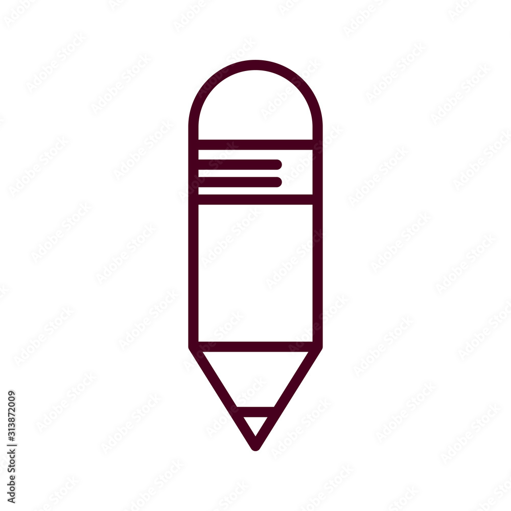 Isolated pencil tool vector design Isolated pencil tool vector design