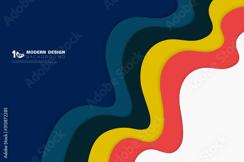 Abstract colorful wavy pattern design of movement elements presentation background. illustration vector eps10