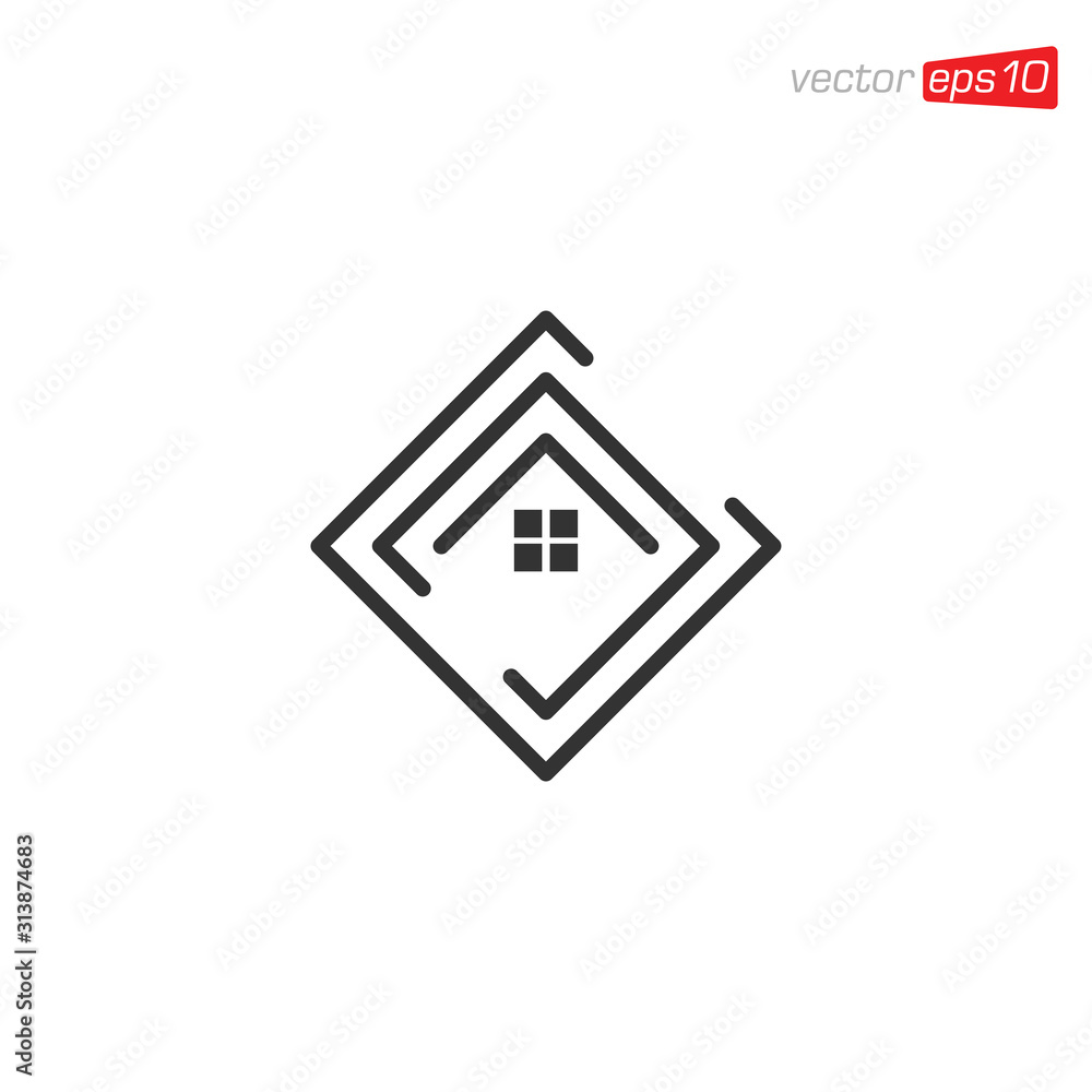 Home and House Logo Icon Vector Home and House Logo Icon Vector