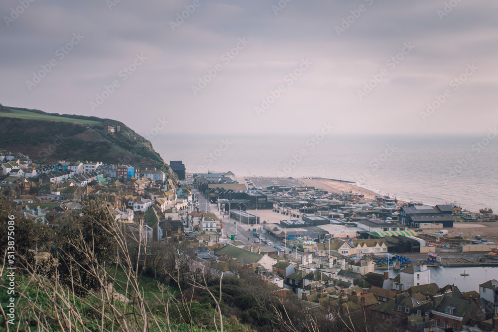 View of Hastings from the hill