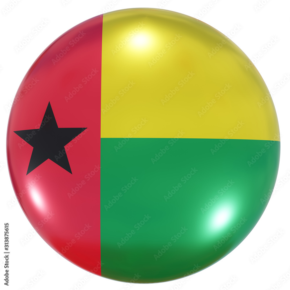 Guinea-Bissau national flag button Guinea-Bissau national flag button