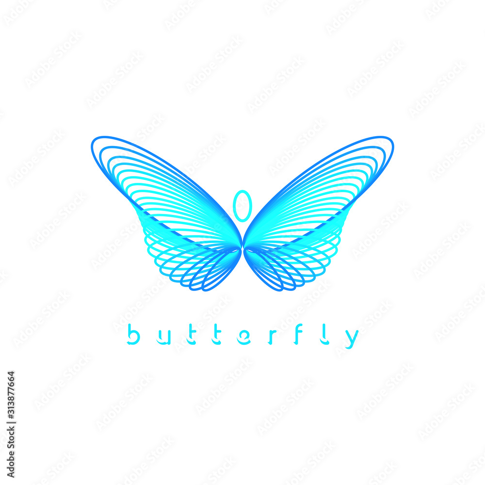 Logo design about the beauty of butterflies. Logo design about the beauty of butterflies.