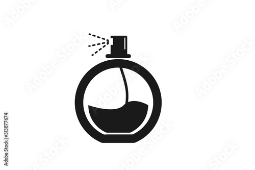 perfume spray container icon vector