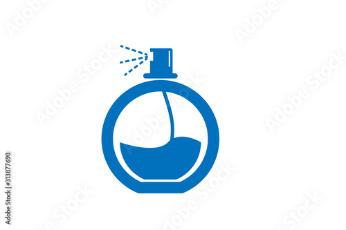 perfume spray container icon vector