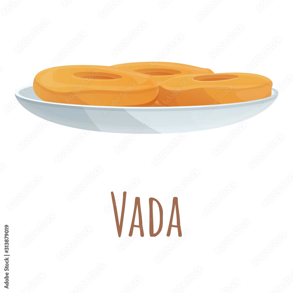 Vada icon. Cartoon of vada vector icon for web design isolated on white background Vada icon. Cartoon of vada vector icon for web design isolated on white background
