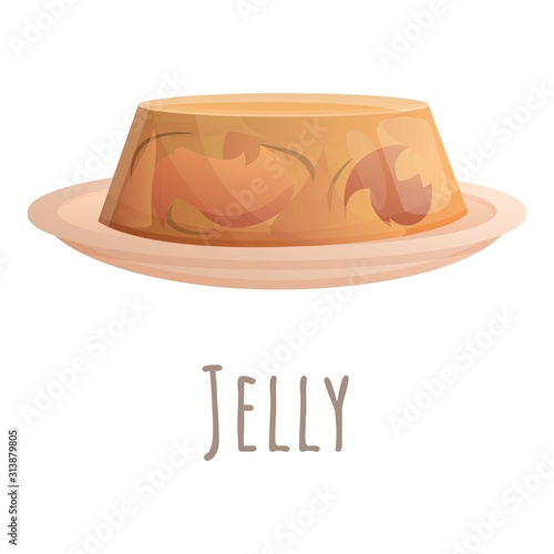 Jelly icon. Cartoon of jelly vector icon for web design isolated on white background