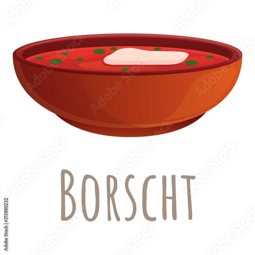 Borschi icon. Cartoon of borschi vector icon for web design isolated on white background