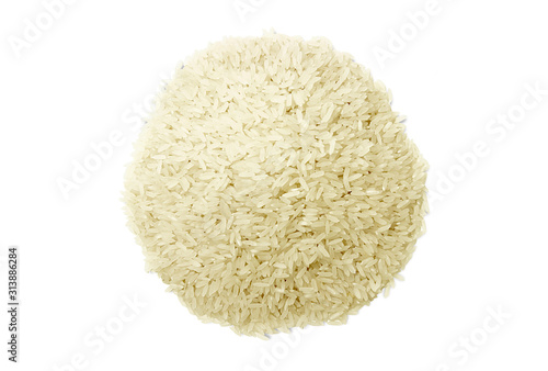 Lot of rice forming a texture in the background