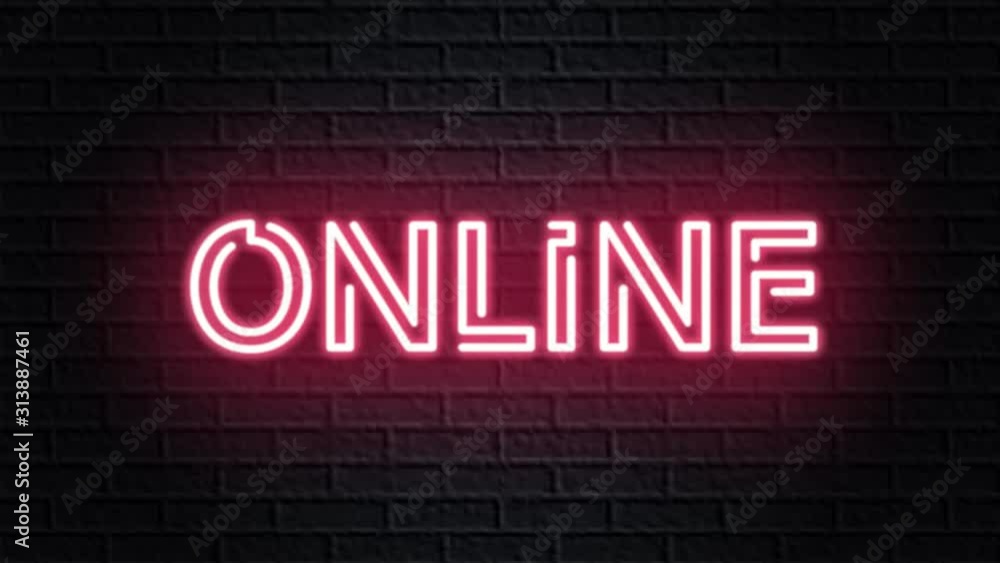 red neon video animation online red neon video animation online