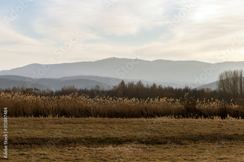 View of the Matra mountains of Hungary © skovalsky