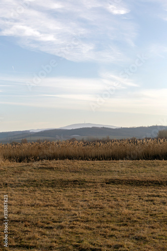 View of the Matra mountains of Hungary