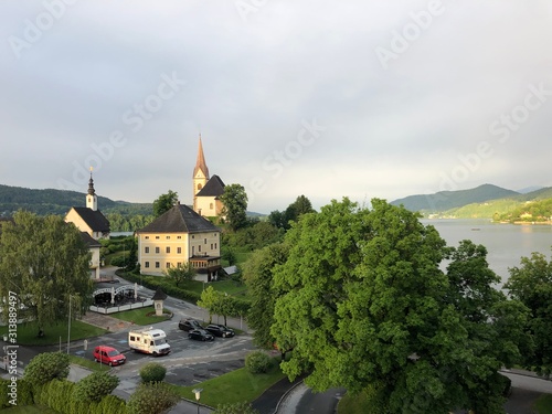 Maria Wörth am Abend