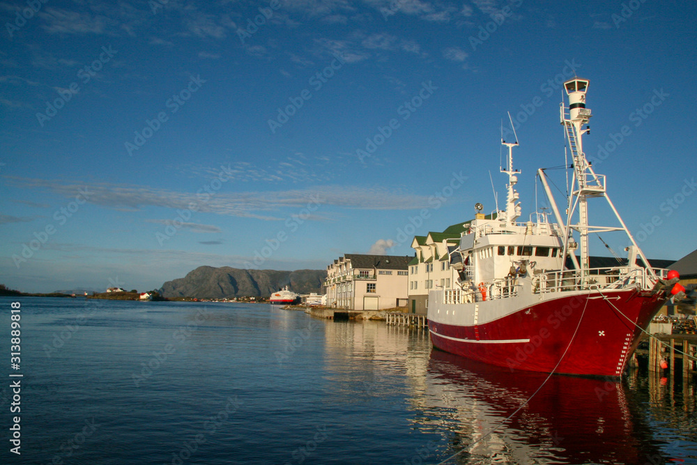 Fishing boat in Brønnøysund port, Nordland county