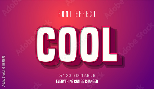 Cool  text, editable font effect