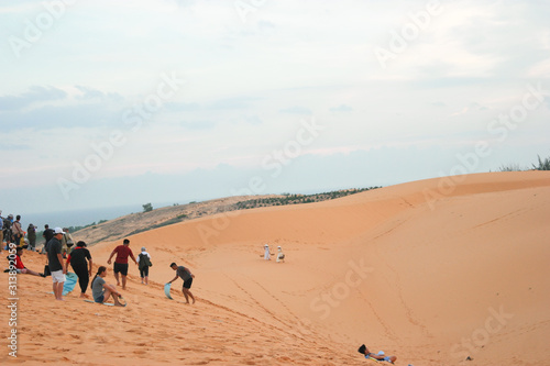 red sand desert of Vietnam © rokacaptain