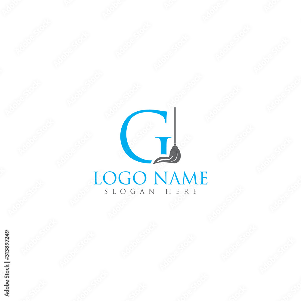 G letter/mop logo design template full vector G letter/mop logo design template full vector