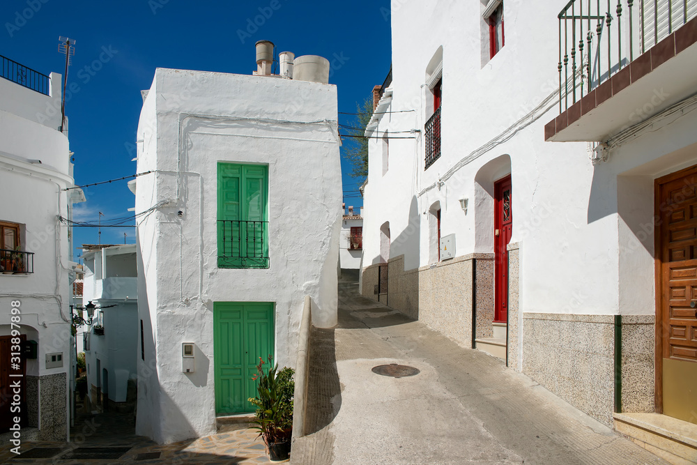 calle del pueblo de Cómpeta, Málaga