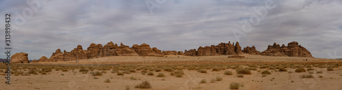 Outcrop geological formations, Al Ula in Saudi Arabia