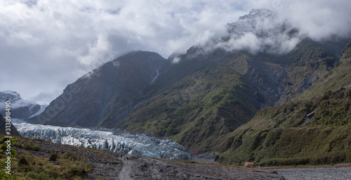 Fox Glacier New Zealand. Mountains.