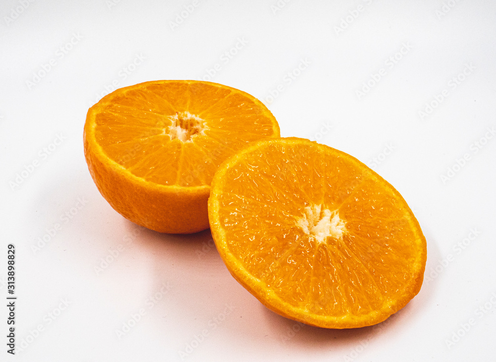 Fototapeta premium orange isolated on white background